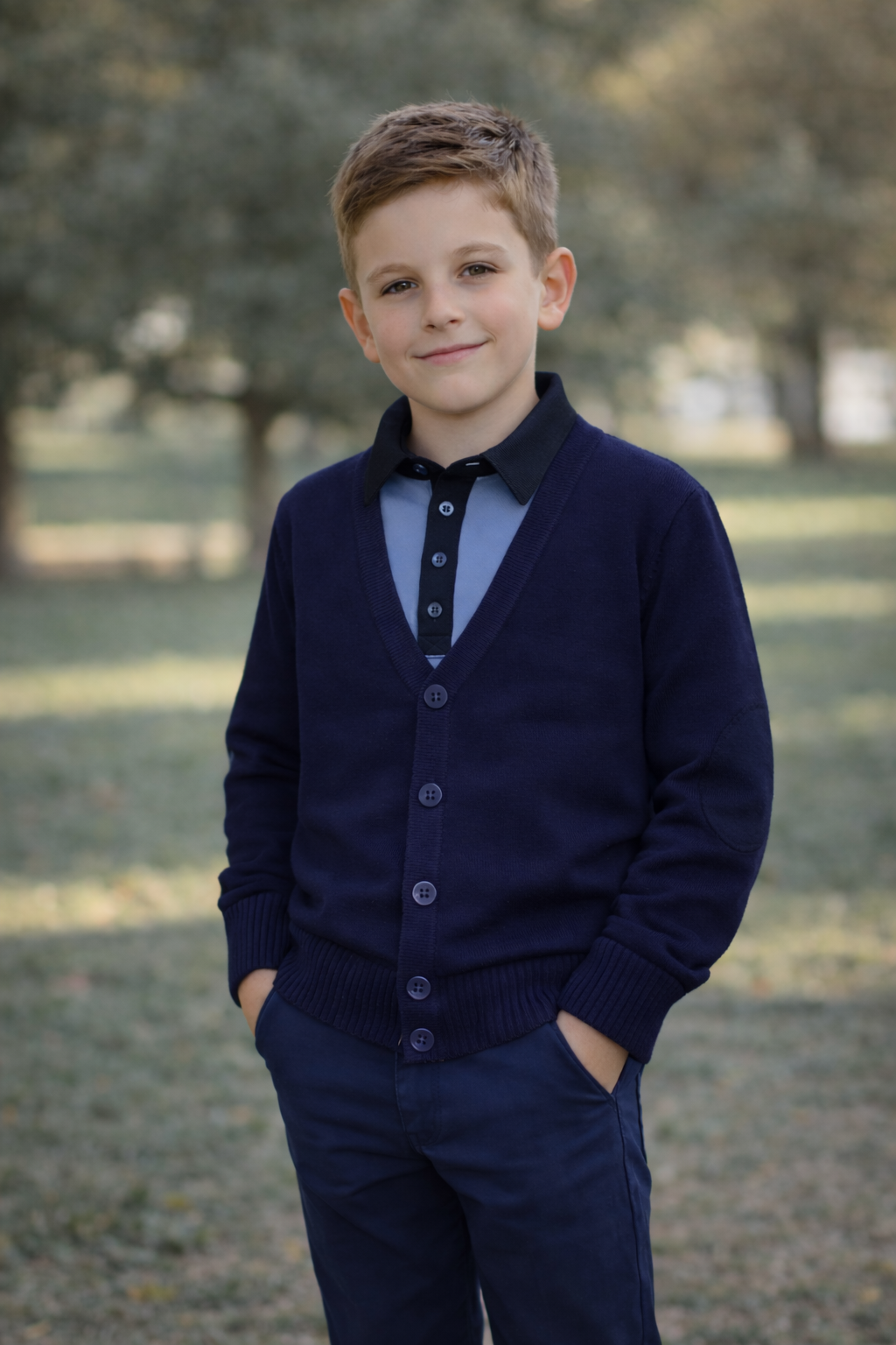 Cardigan școală Dorel bleumarin