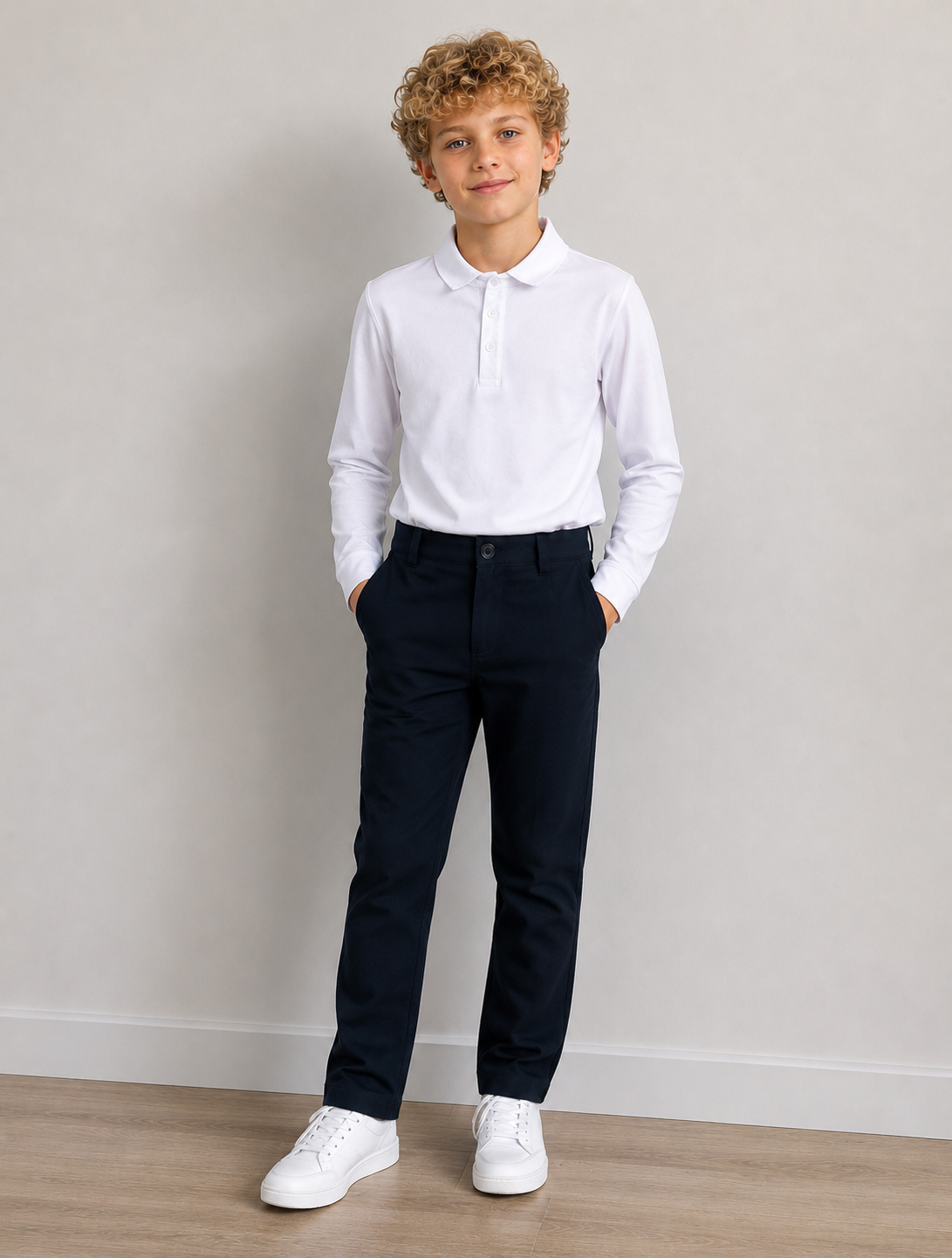 Pantalon scoala Costi bleumarin