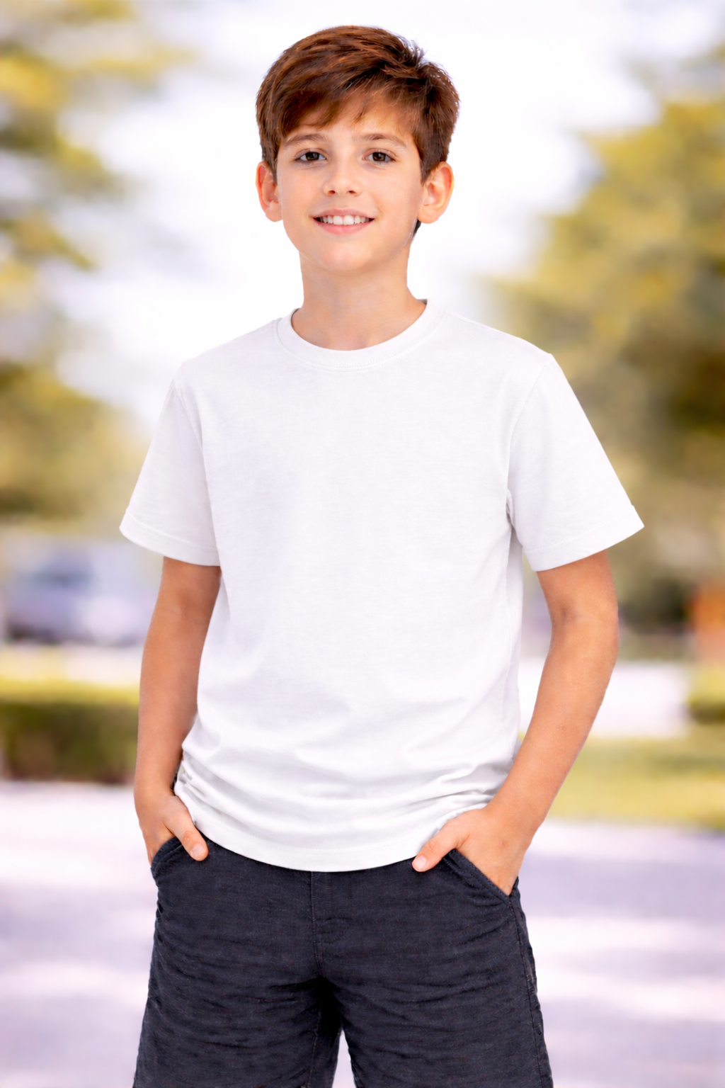 Tricou scoala Stelian alb