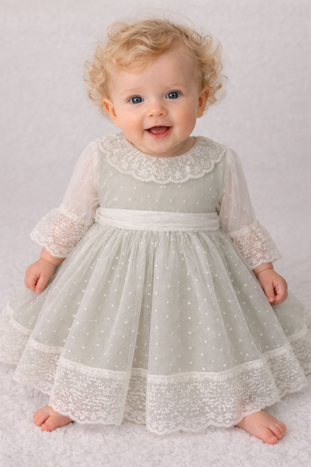 Rochita baby Carmen verde fistic