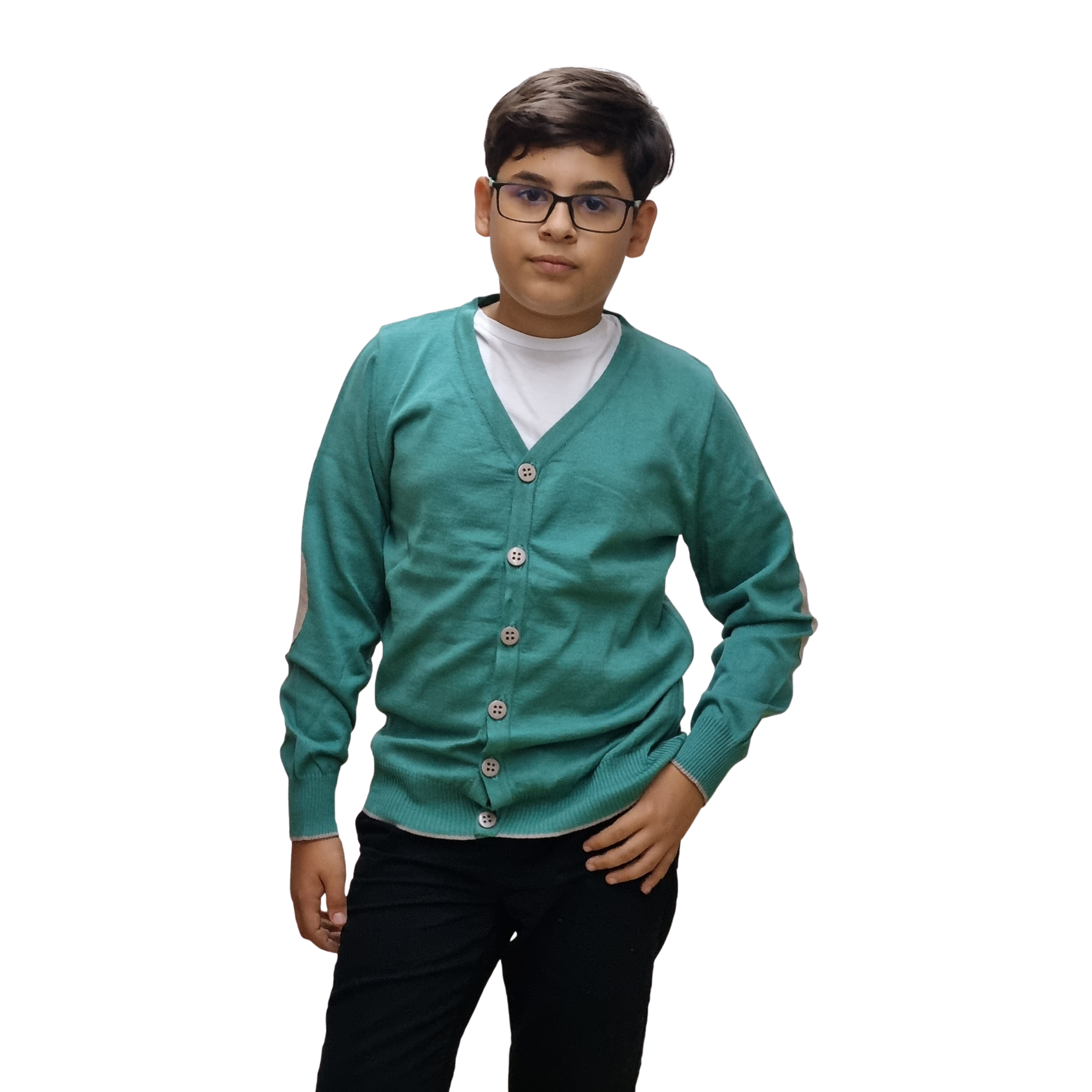 Cardigan școală Dorel verde