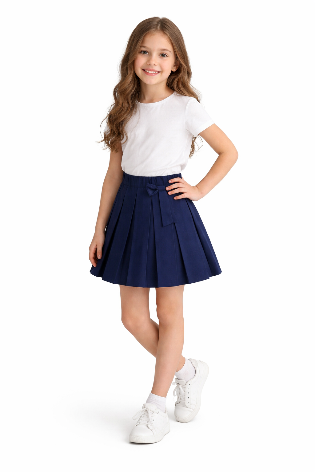 Fusta școală Adelle bleumarin