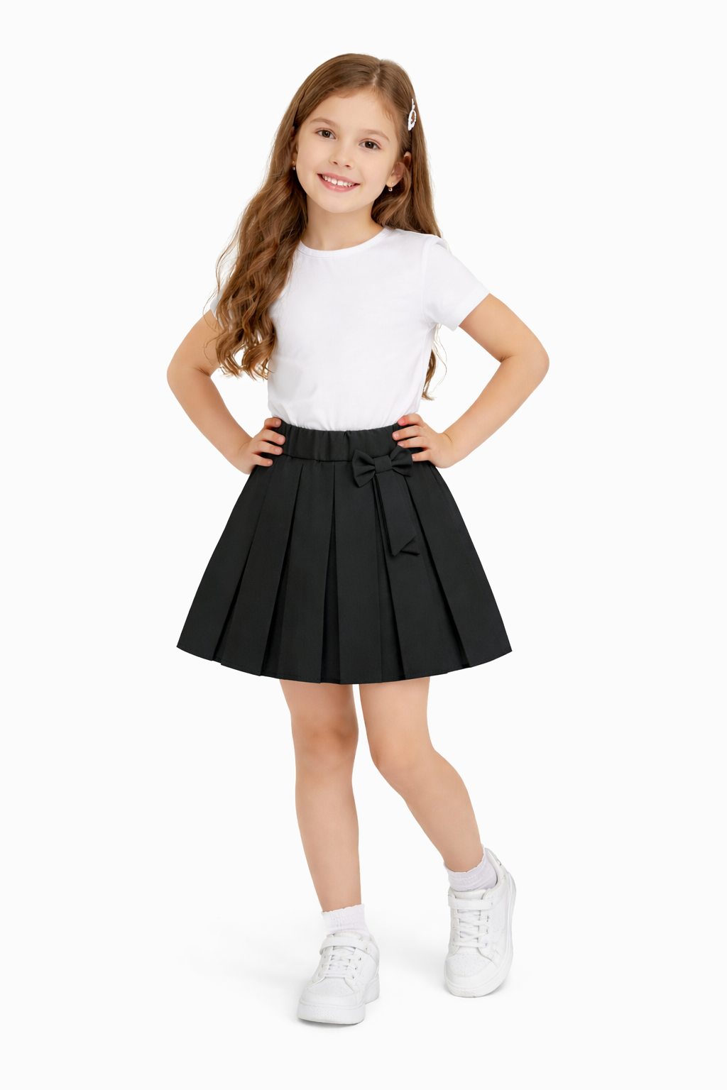 Fusta școală Adelle neagra