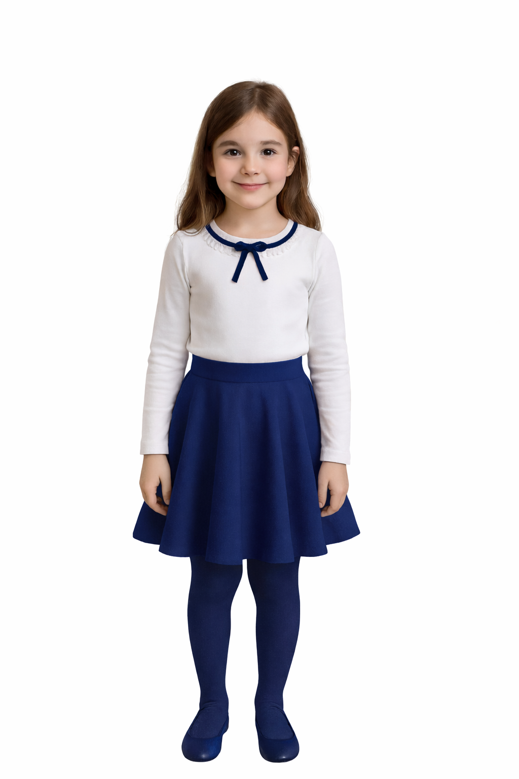 Fusta școală Diana bleumarin