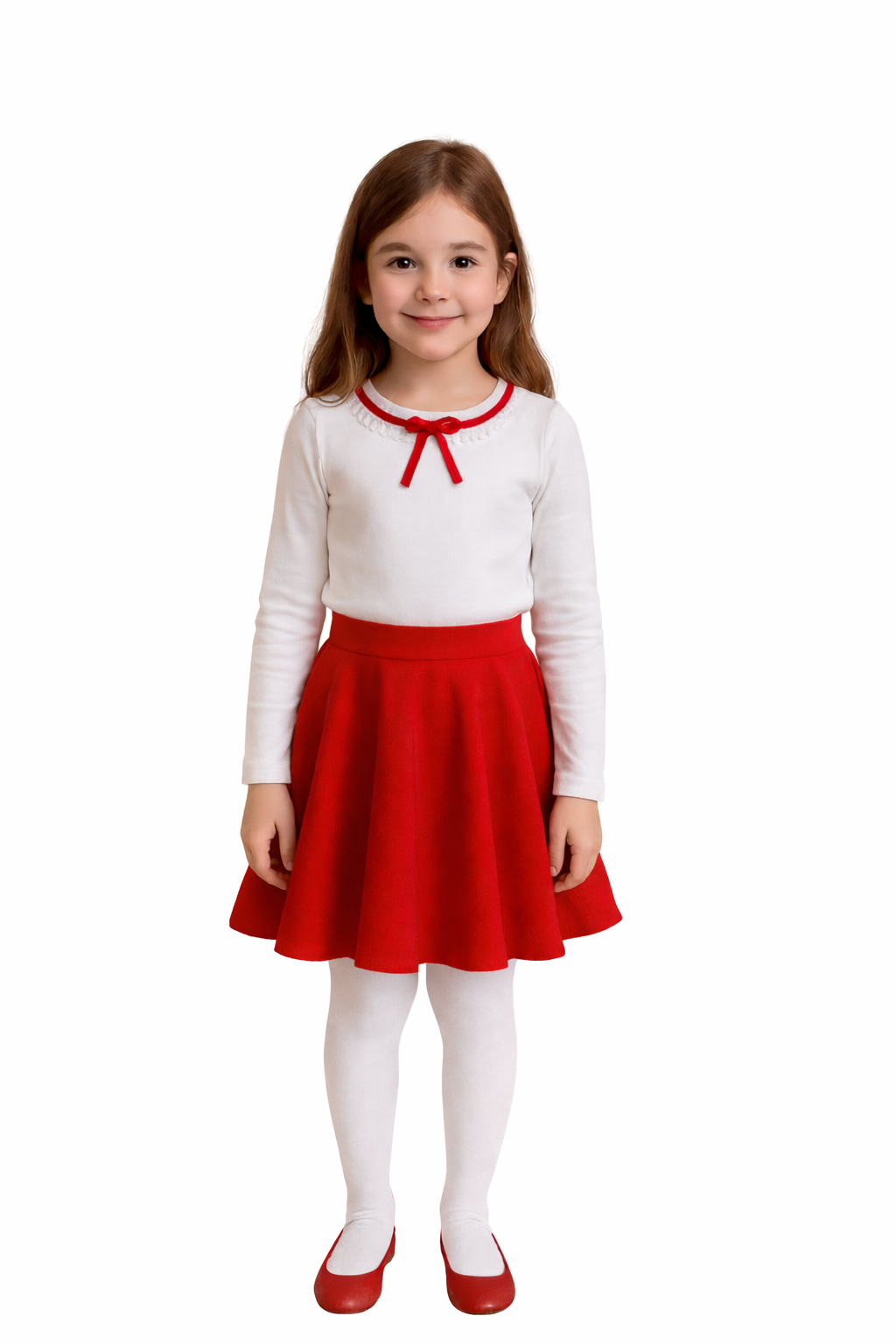 Fusta școală Diana rosie